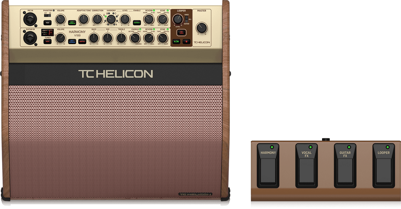 TC-Helicon Harmony V100 100-watt 2-channel Acoustic Amplifier - Music Bliss Malaysia