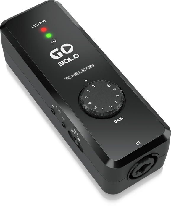 TC-Helicon GO SOLO Audio/MIDI Interface for Mobile Devices - Music Bliss Malaysia