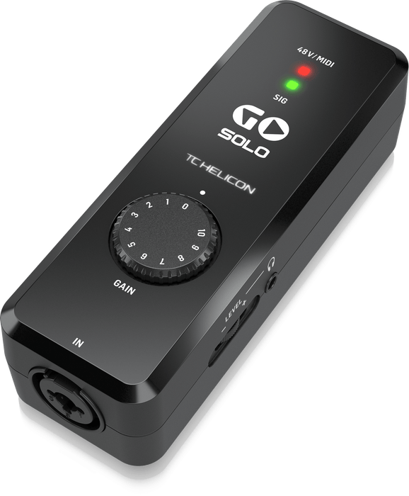 TC-Helicon GO SOLO Audio/MIDI Interface for Mobile Devices - Music Bliss Malaysia