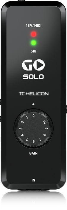 TC-Helicon GO SOLO Audio/MIDI Interface for Mobile Devices - Music Bliss Malaysia