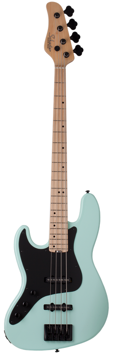 Schecter J-4  Maple FB Left-Handed Electric Bass Guitar - Sea Foam Green
