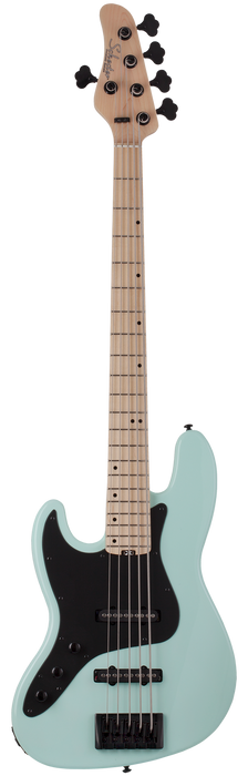 Schecter J-5  Maple FB Left-Handed Electric Bass Guitar - Sea Foam Green