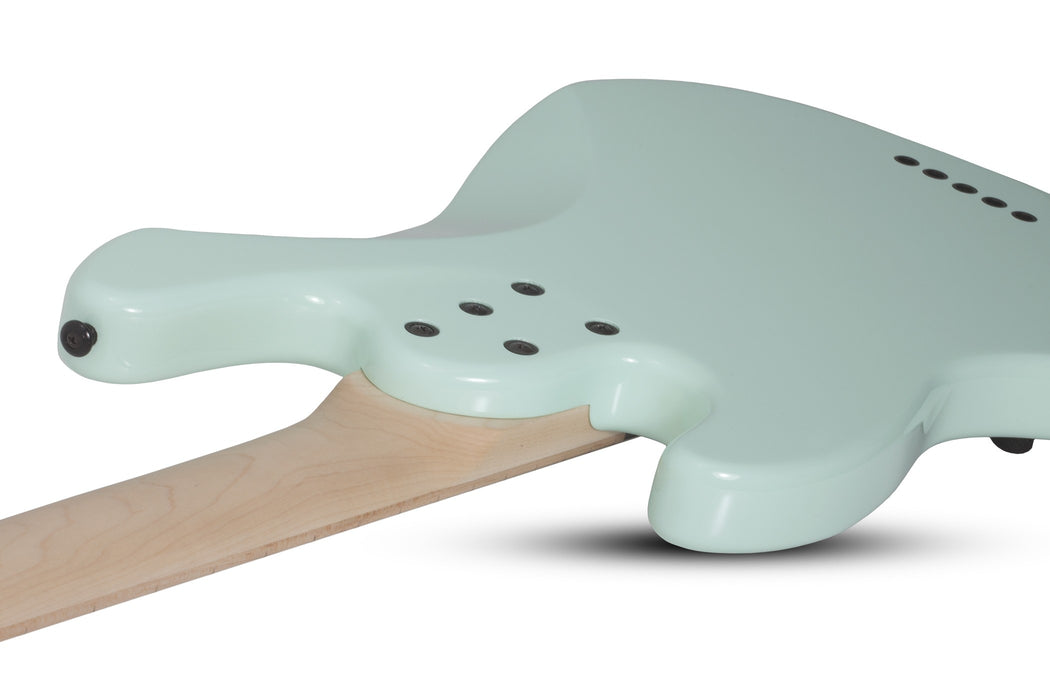 Schecter J-5  Maple FB Left-Handed Electric Bass Guitar - Sea Foam Green