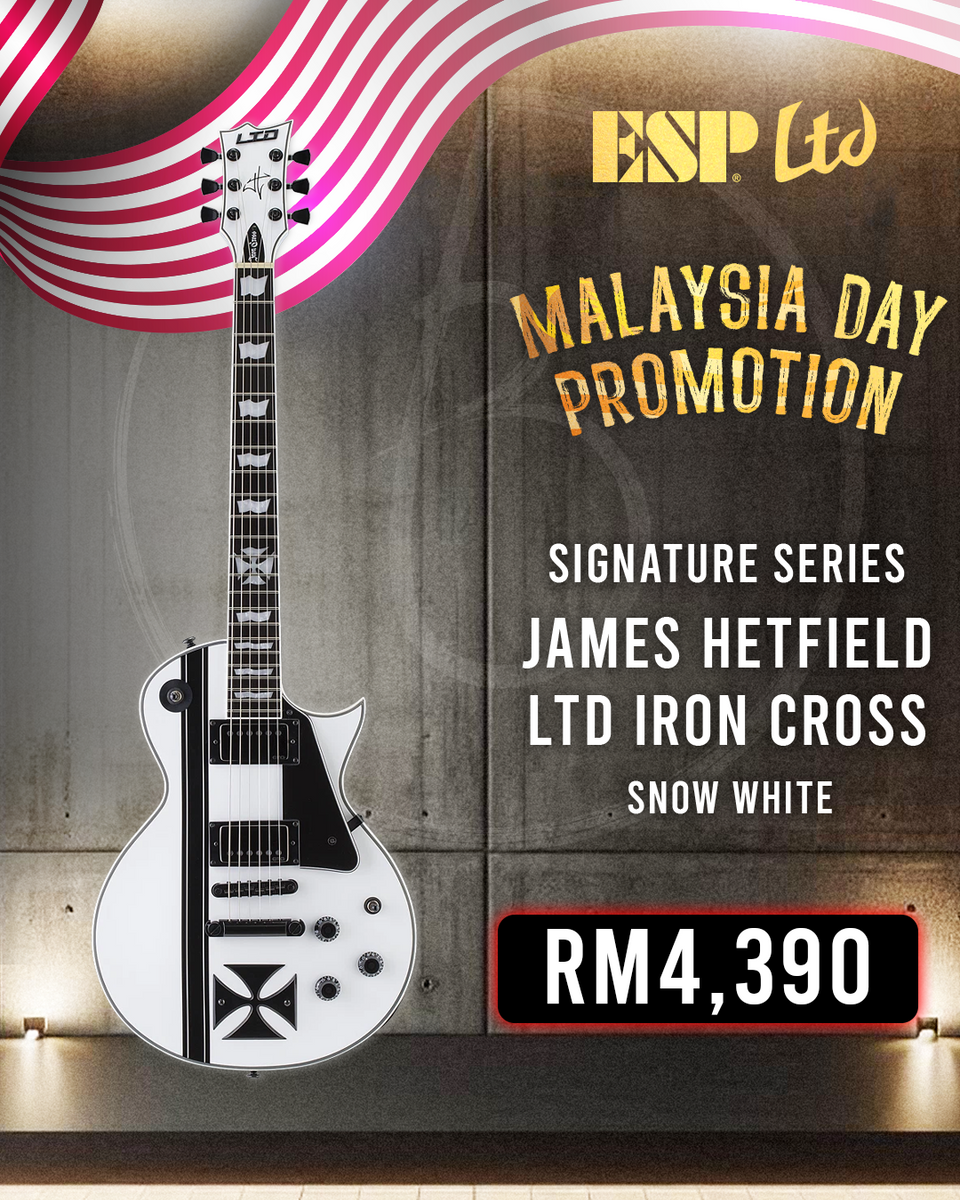 ESP LTD Iron Cross James Hetfield Signature Electric Guitar Snow