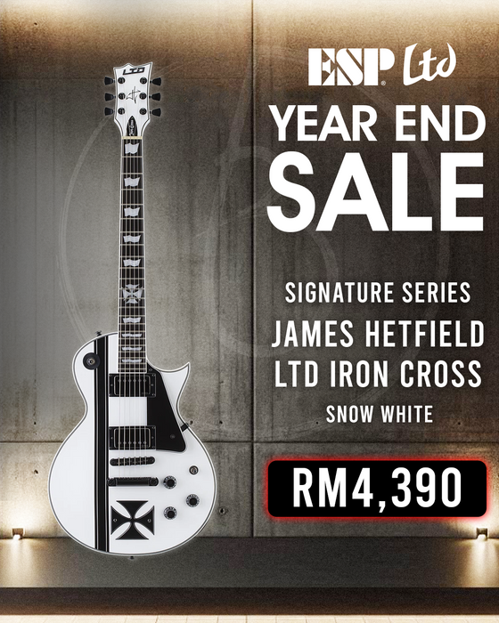 ESP LTD Iron Cross James Hetfield Signature Electric Guitar - Snow White