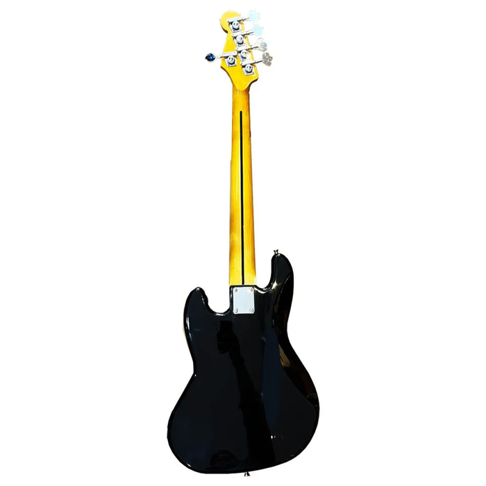SQOE JB5BS300 5-string Electric Bass Guitar with Maple Fingerboard - Black