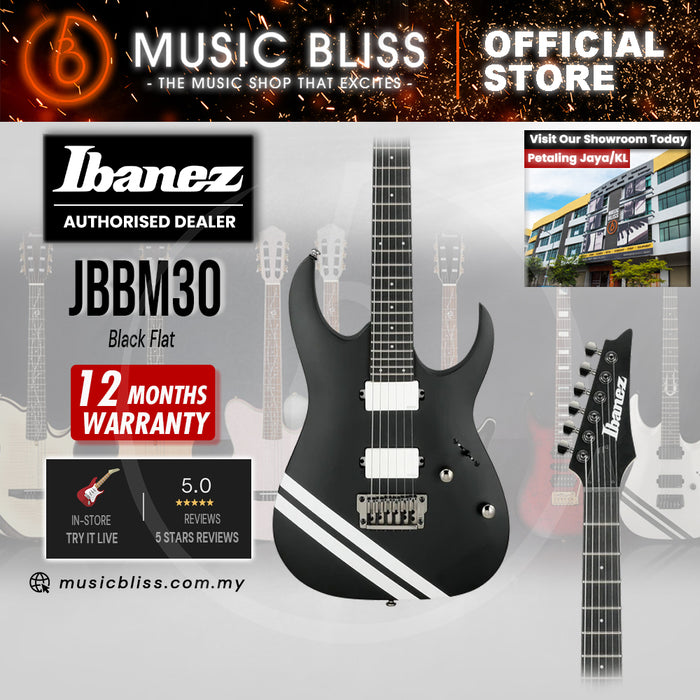 Ibanez JB Brubaker Signature JBBM30 Electric Guitar - Black Flat