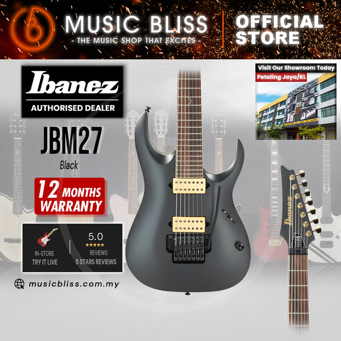 Ibanez Jake Bowen Signature JBM27 7-string Solidbody Electric Guitar - Black