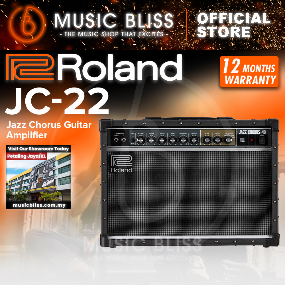 Roland JC-22 Jazz Chorus 30-watt 2x6.5 Stereo Combo Amplifier | Music ...