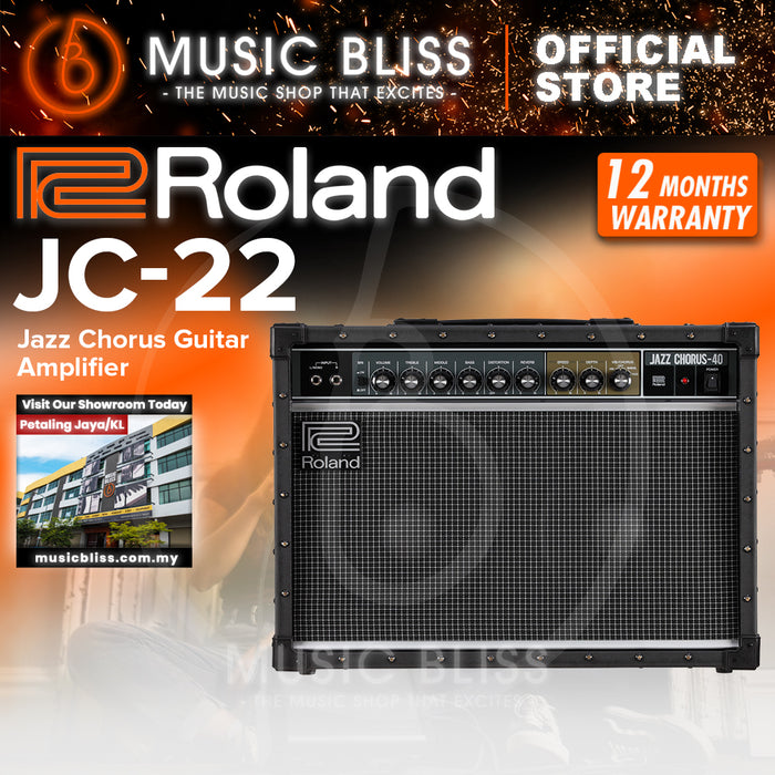 Roland JC-22 Jazz Chorus 30-watt 2x6.5 Stereo Combo Amplifier