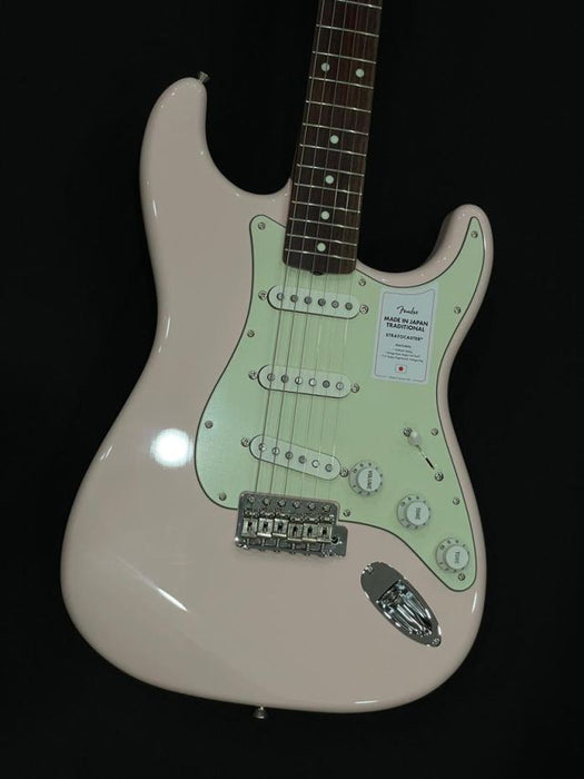 [JD25001118] Used Approved Fender Japan Traditional 60s Stratocaster Electric Guitar, RW FB, Shell Pink