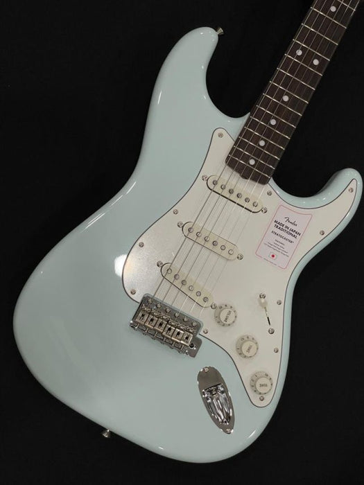 [JD25001601] Used Approved Fender Japan Traditional II Late 60s Stratocaster Electric Guitar, RW FB, Sonic Blue