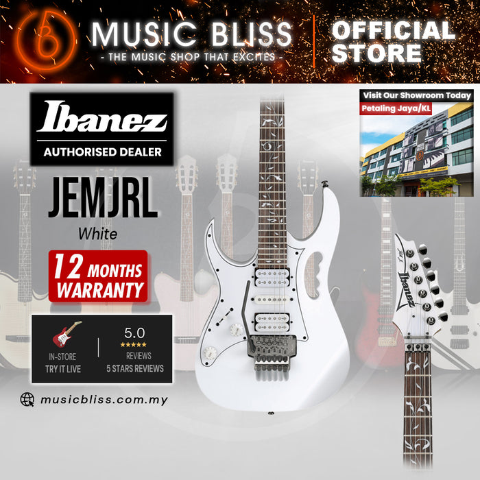 Ibanez Steve Vai Signature JEMJR Left-Handed Electric Guitar - White