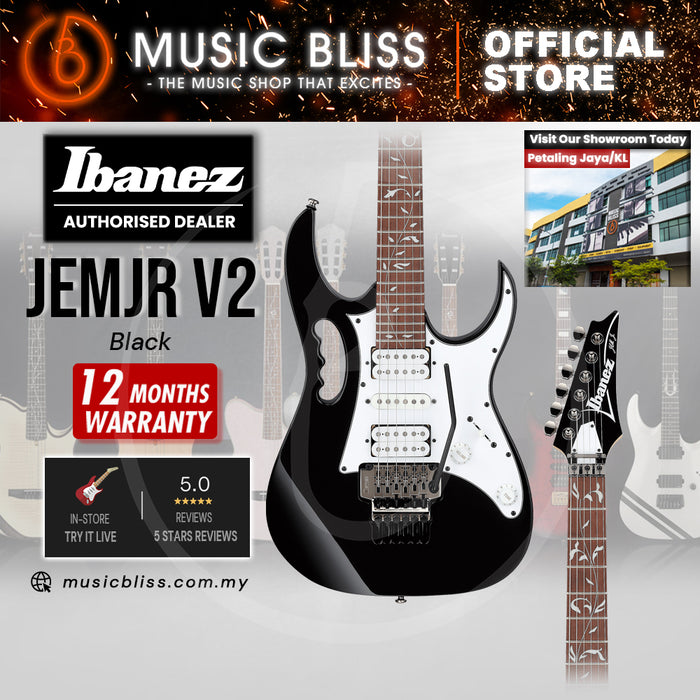 Ibanez Steve Vai Signature JEMJRV2 Electric Guitar - Black