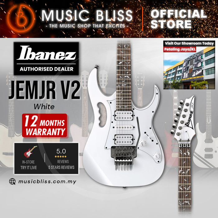 Ibanez Steve Vai Signature JEMJRV2 Electric Guitar - White