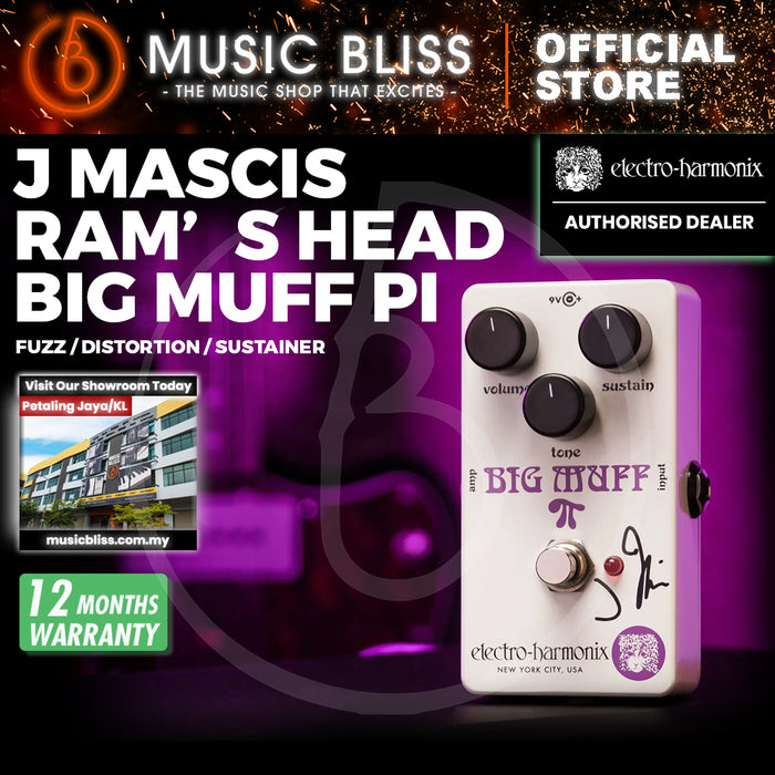 Electro Harmonix J Mascis Signature Ram's Head Big Muff Fuzz Pedal