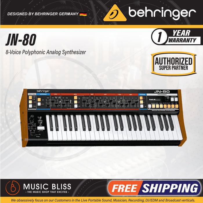 Behringer JN-80 8-Voice Polyphonic Analog Synthesizer