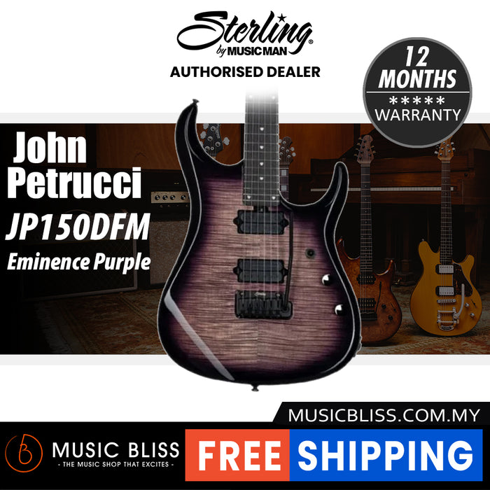Sterling By Music Man John Petrucci Signature JP150DFM Electric Guitar - Eminence Purple