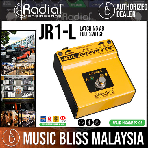 Radial Engineering JR1-L Latching AB Footswitch - Music Bliss Malaysia