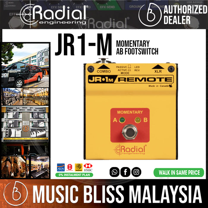 Radial Engineering JR1-M Momentary AB Footswitch - Music Bliss Malaysia