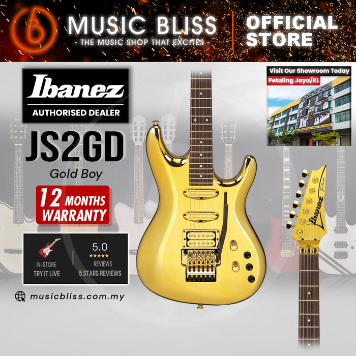 Ibanez Joe Satriani Signature JS2GD Electric Guitar - Gold Boy (JS2 GD JS-2) MADE IN JAPAN