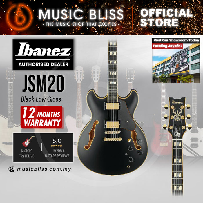 Ibanez John Scofield Signature JSM20 Electric Guitar - Black Low Gloss