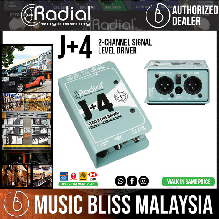 Radial Engineering J+4 2-channel Signal Level Driver - Music Bliss Malaysia