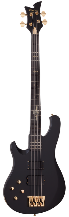 Schecter Johnny Christ Left-Handed Electric Bass Guitar - Satin Black