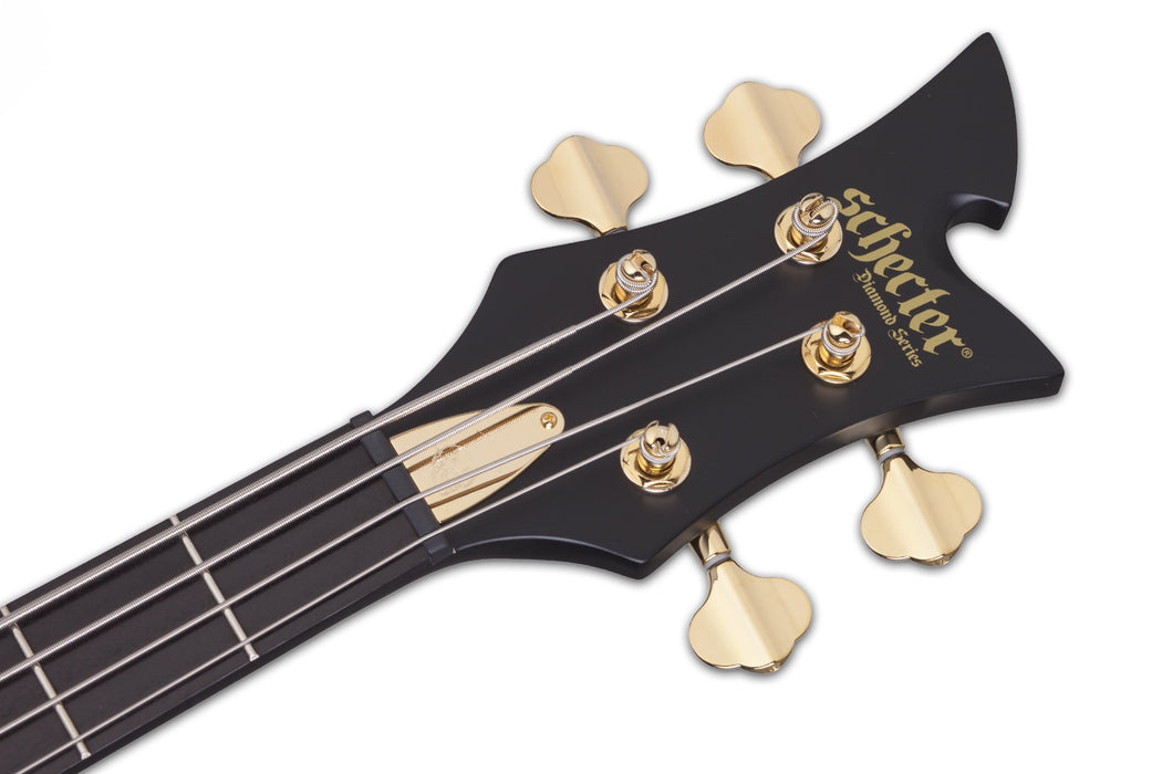 Schecter Johnny Christ Left-Handed Electric Bass Guitar - Satin Black