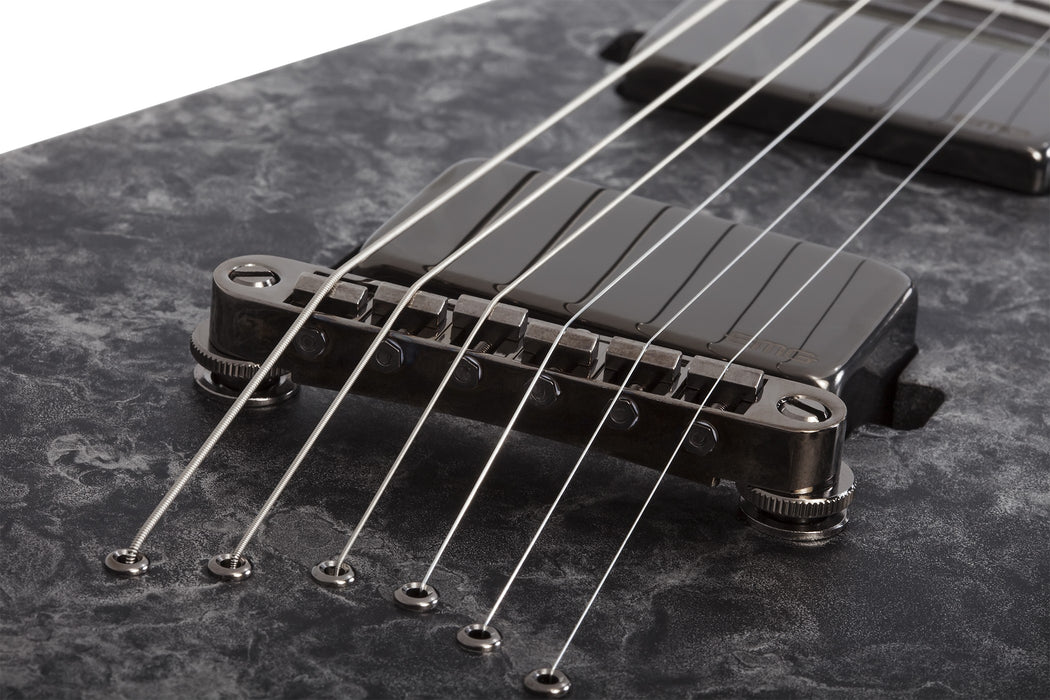 Schecter Juan Of The Dead V-1 Electric Guitar - Satin Black Reign