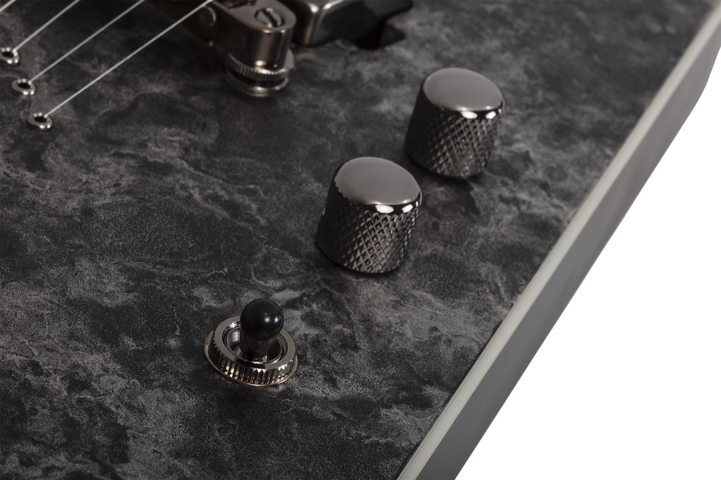 Schecter Juan Of The Dead V-1 Electric Guitar - Satin Black Reign