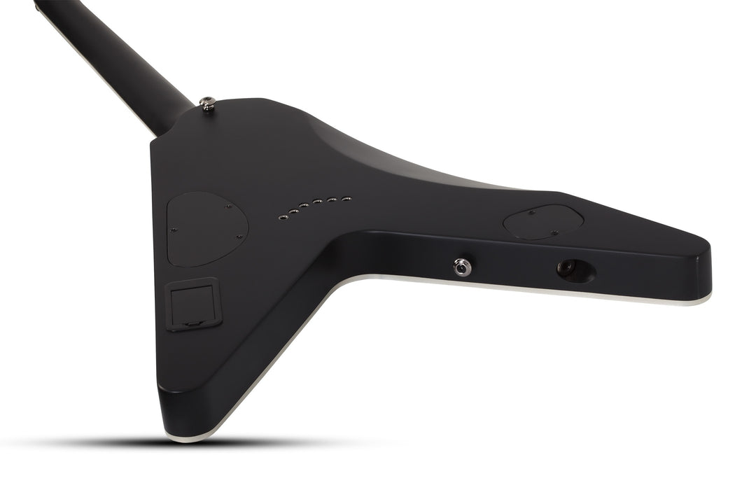 Schecter Juan Of The Dead V-1 Electric Guitar - Satin Black Reign