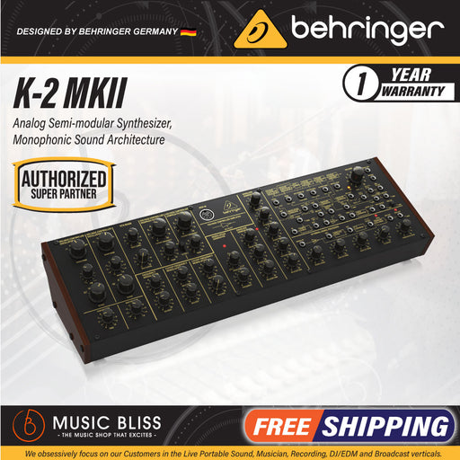 Behringer K-2 MKII Semi-Modular Synthesizer - Music Bliss Malaysia