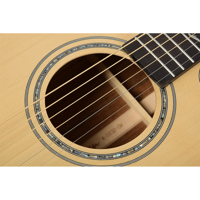 Kaysen K-D232-OMC Budget Beginner Solid Top Cutaway Acoustic Guitar - Natural