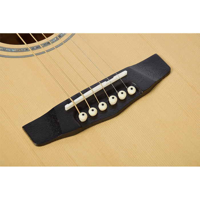 Kaysen K-D232-OMC Budget Beginner Solid Top Cutaway Acoustic Guitar - Natural