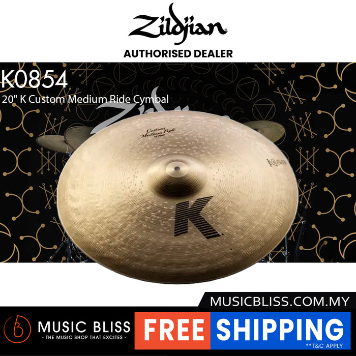 Zildjian 20" K Custom Medium Ride Cymbal