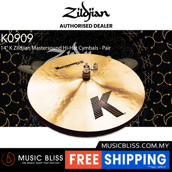 Zildjian 14" K Zildjian Mastersound Hi-Hat Cymbals - Pair