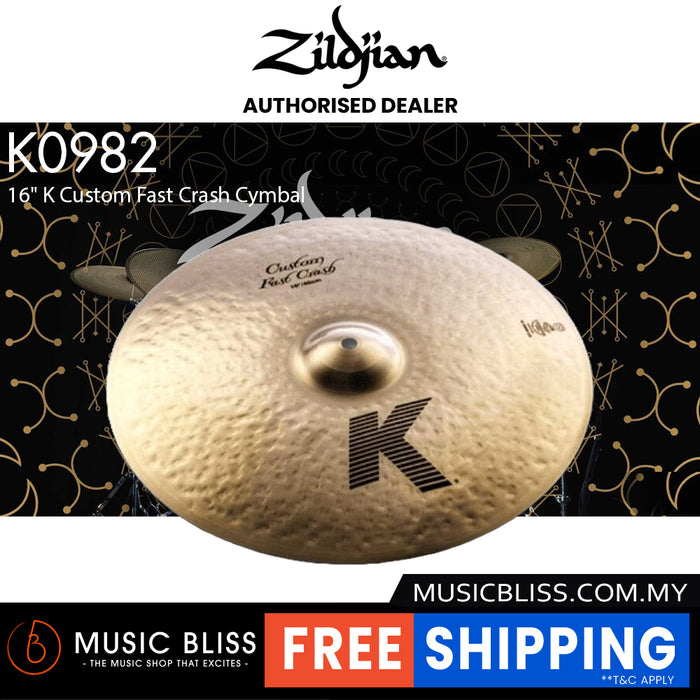 Zildjian 16" K Custom Fast Crash Cymbal