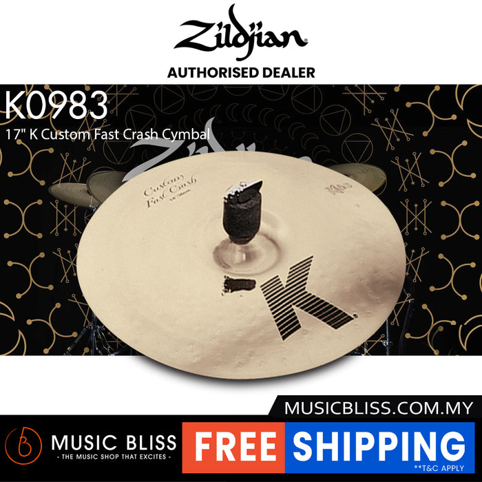 Zildjian 17" K Custom Fast Crash Cymbal