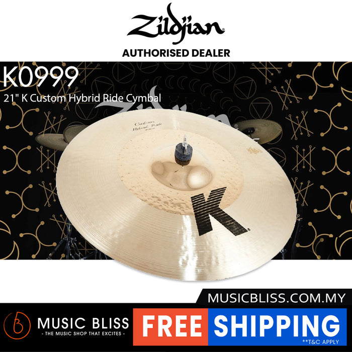 Zildjian 21" K Custom Hybrid Ride Cymbal
