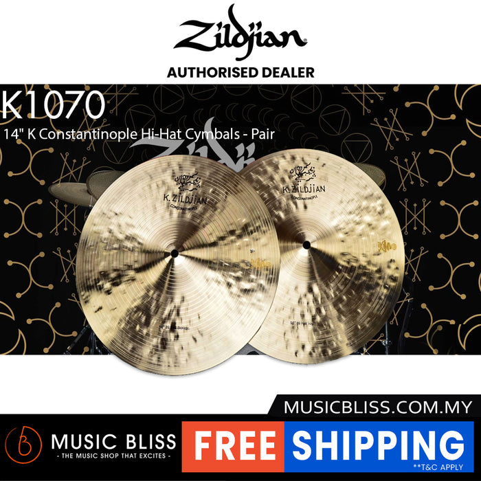 Zildjian 14" K Constantinople Hi-Hat Cymbals - Pair