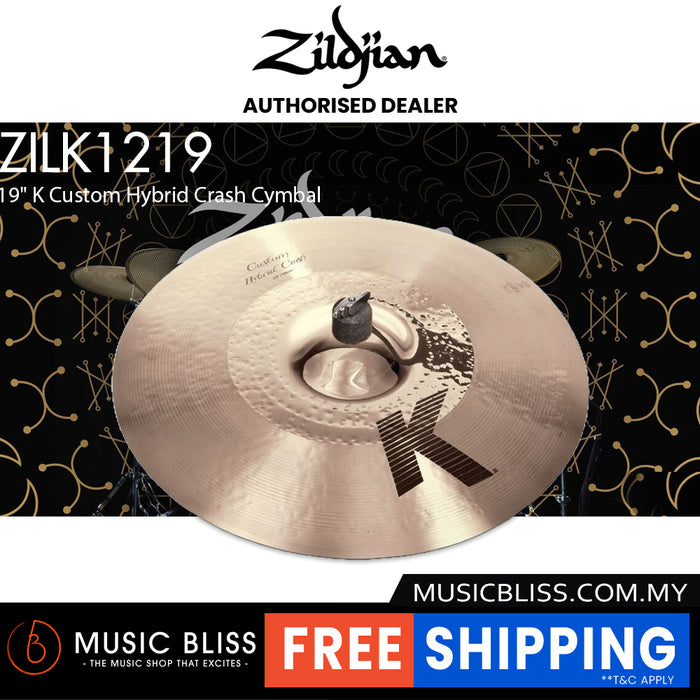 Zildjian 19" K Custom Hybrid Crash Cymbal