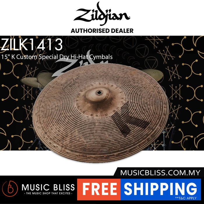 Zildjian 15" K Custom Special Dry Hi-Hat Cymbals