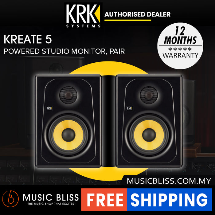 KRK Kreate 5 Powered Studio Monitor - Pair