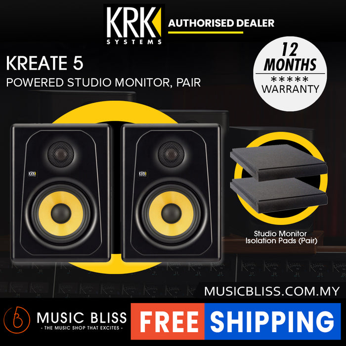 KRK Kreate 5 Powered Studio Monitor - Pair