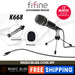 FIFINE K668 USB Microphone, Plug and Play Home Studio USB Condenser Microphone for Skype, Recordings for YouTube, Google Voice Search, Games-Windows or Mac - Music Bliss Malaysia