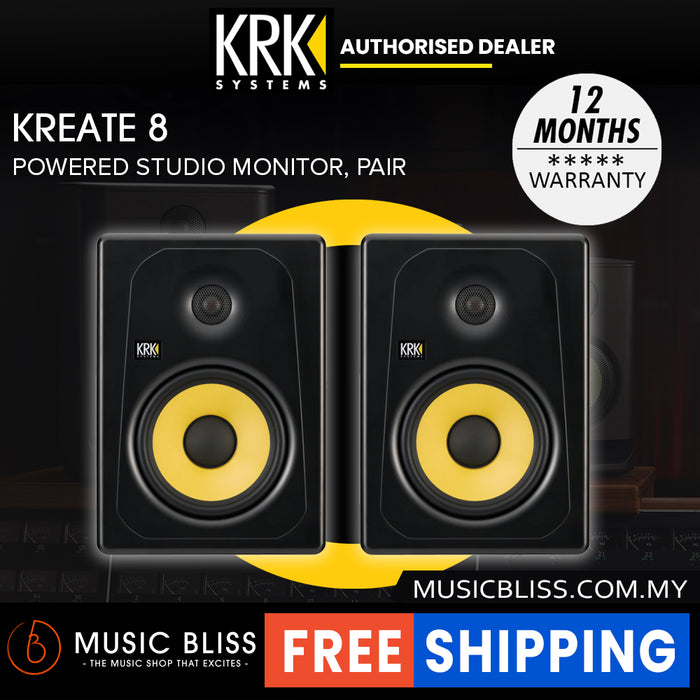 KRK Kreate 8 Powered Studio Monitor - Pair