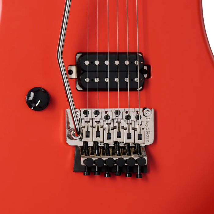 Kramer 84 Left-handed Electric Guitar with Premium Gig Bag - Eruption Red Satin