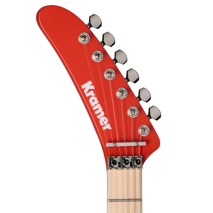 Kramer 84 Left-handed Electric Guitar with Premium Gig Bag - Eruption Red Satin