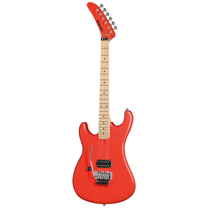 Kramer 84 Left-handed Electric Guitar with Premium Gig Bag - Eruption Red Satin